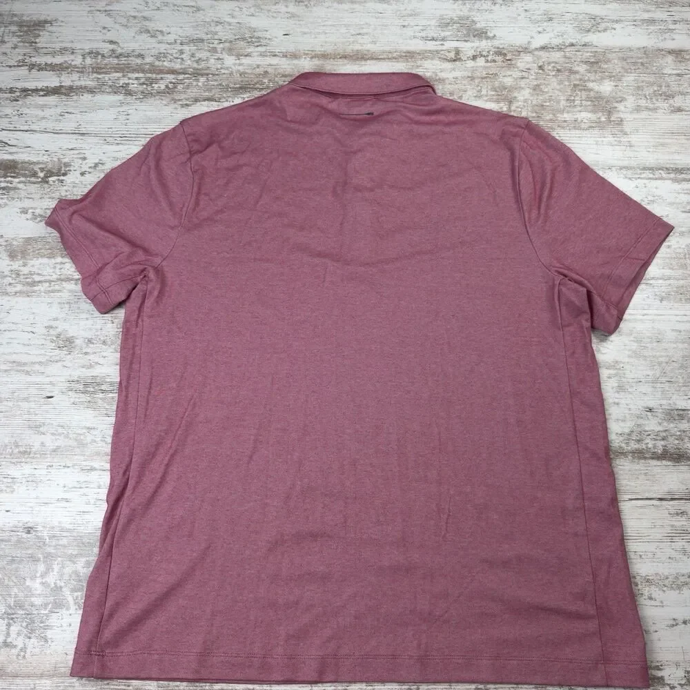 NWT J.Crew Performance Polo Shirt Mens XL COOLMAX Pink Raspberry Golf BN365